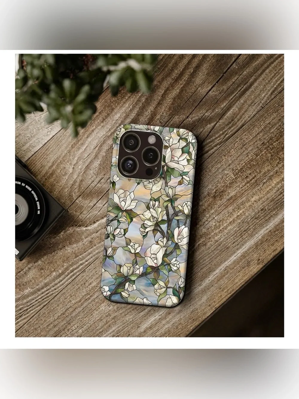 iPhone 15 White Floral Protective Phone Case – Brand New